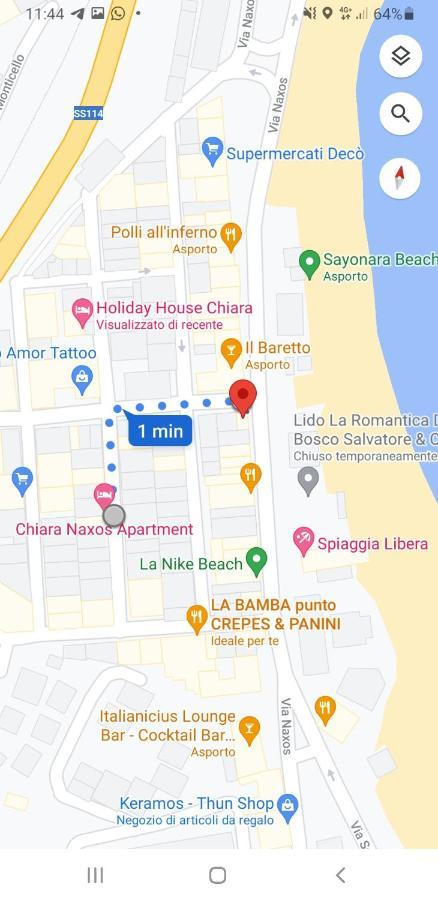 Chiara Naxos Apartment 贾迪尼-纳克索斯 外观 照片